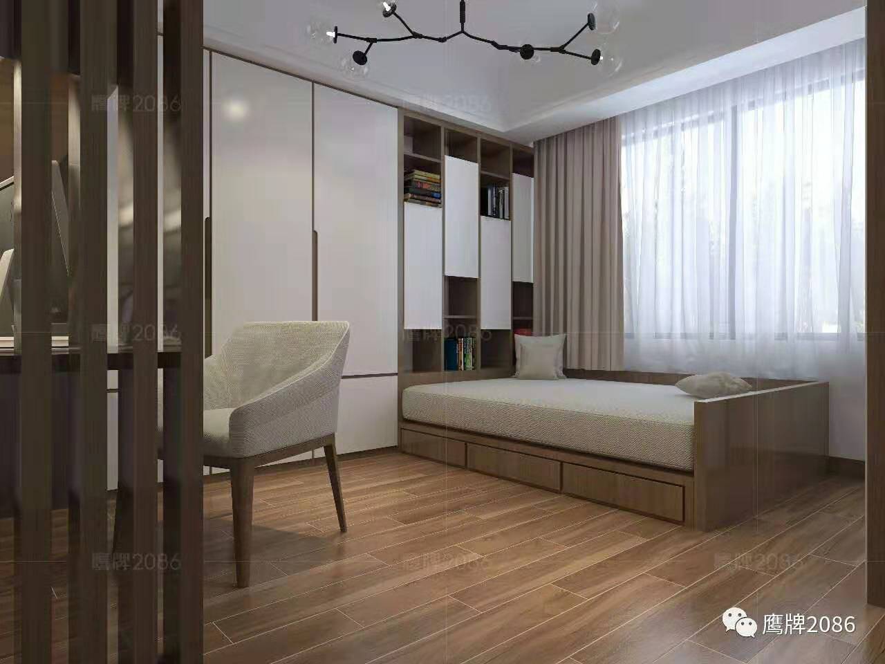 现代简约，尽显悠闲与自在 | 鹰牌2086全屋设计方案(图5)