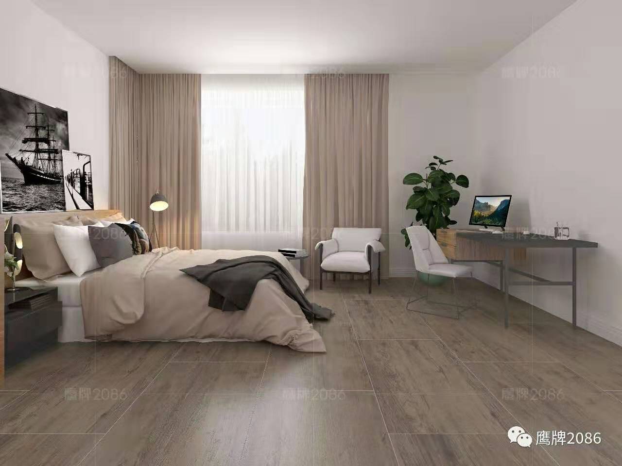 现代简约，尽显悠闲与自在 | 鹰牌2086全屋设计方案(图12)